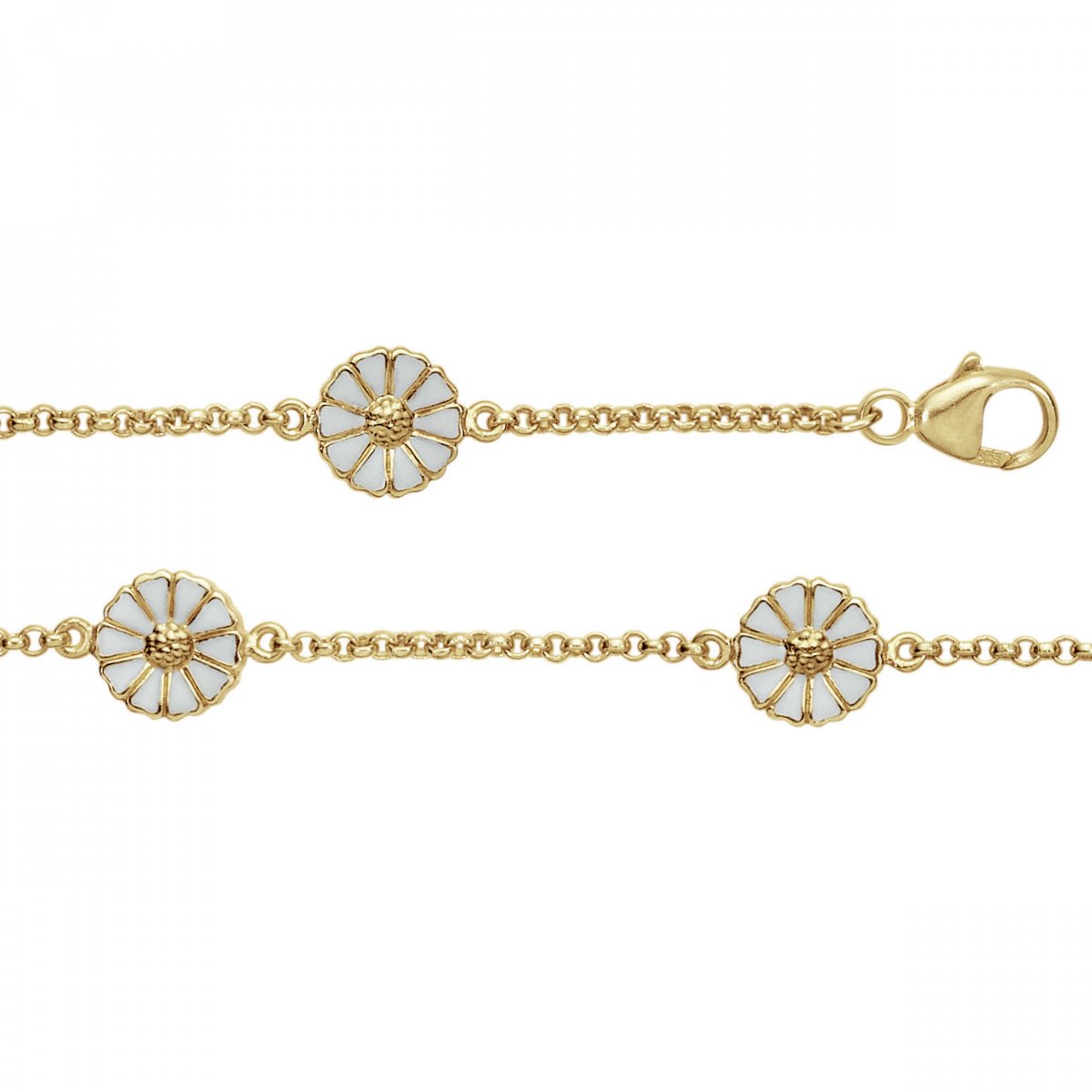 Georg Jensen DAISY Armbånd, Forgyldt/emalje 7mm - Daisy - Müllers ...